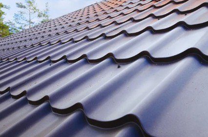 Grey metal tile roof on residential home Greater Toronto Area